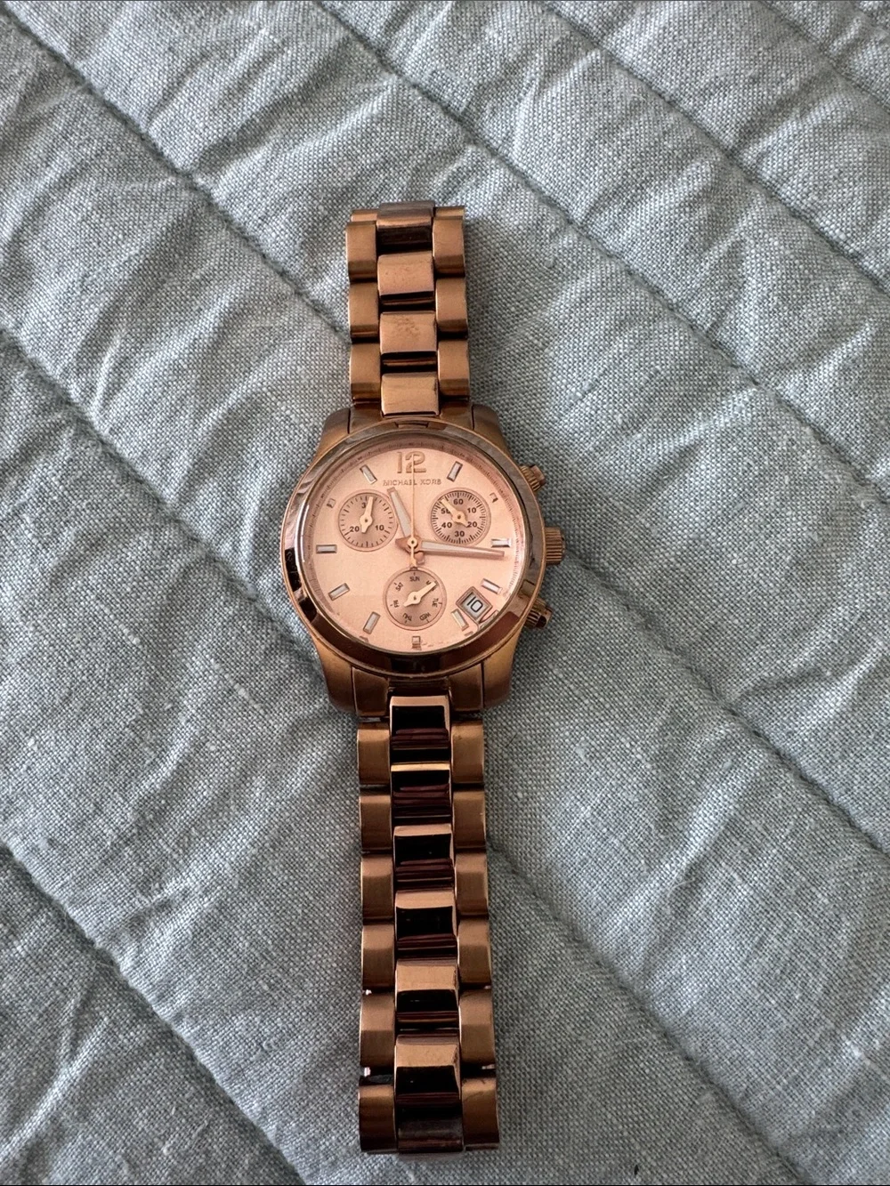 Michael Kors MK5430 Rose Gold-Tone Women’s Chronograph Watch